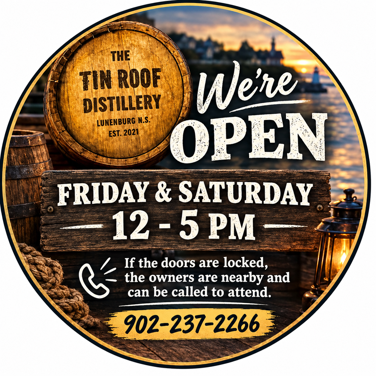 The Tin Roof Distillery Logo
